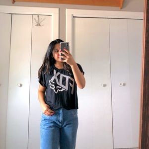 Fox cropped t shirt